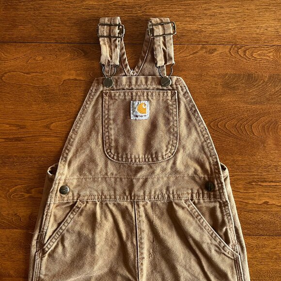 Carhartt vintage tan overalls 3T - Picture 4 of 9